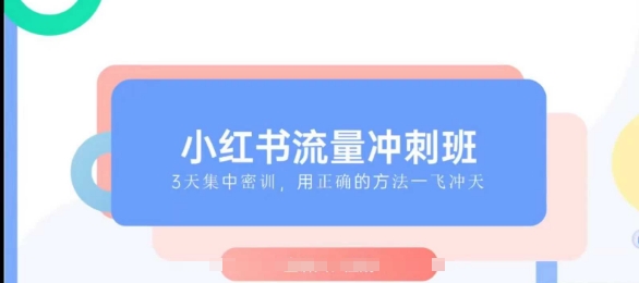 小红书流量冲刺班2025，最懂小红书的女人，快速教你2025年入局小红书-灼光资源宝库