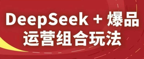 DeepSeek+爆品运营组合玩法，2025淘系精品课-灼光资源宝库