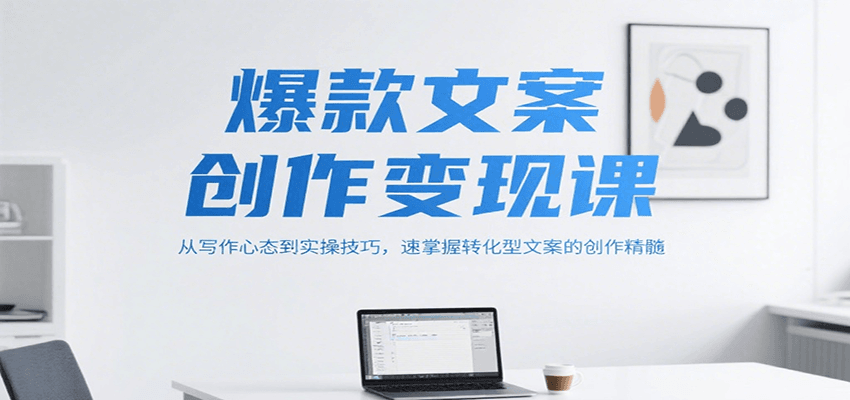 爆款文案创作变现课，从写作心态到实操技巧，速掌握转化型文案的创作精髓-灼光资源宝库