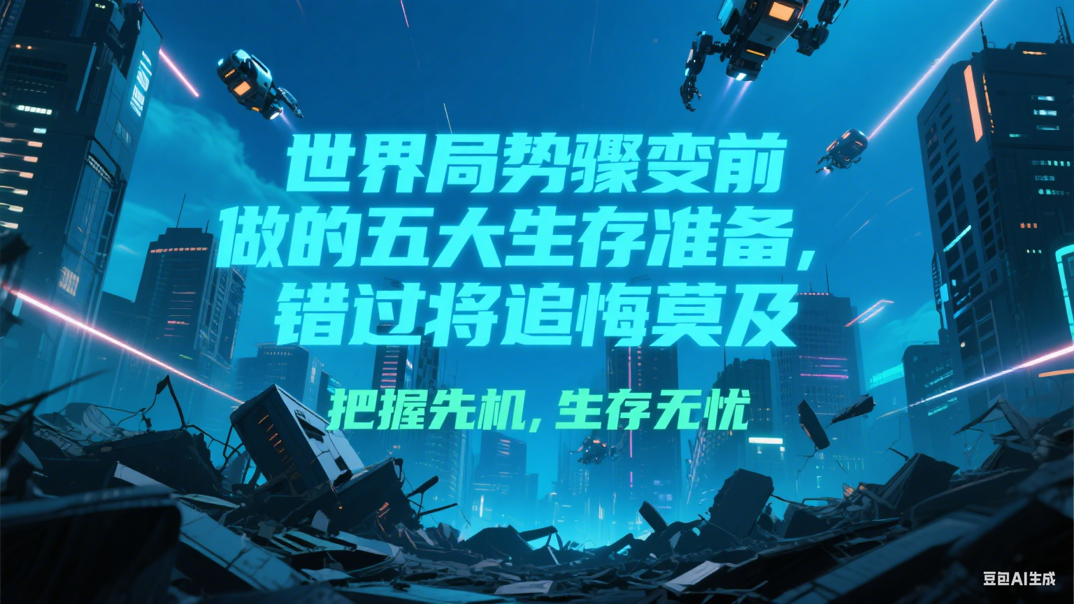 付费文章《世界局势骤变前必做的五大生存准备，错过将追悔莫及》-灼光资源宝库