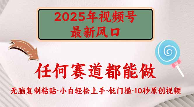 2025年视频号新风口，低门槛只需要无脑执行-灼光资源宝库