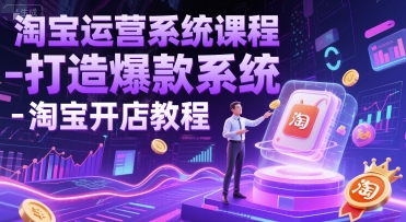 淘宝运营系统课程-打造爆款系统-淘宝开店教程-灼光资源宝库