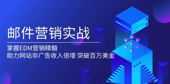 邮件营销实战，掌握EDM营销精髓，助力网站非广告收入倍增，突破百万美金-灼光资源宝库