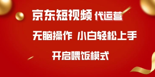 京东短视频代运营，全程喂饭，小白轻松上手【揭秘】-灼光资源宝库