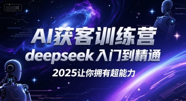 AI获客训练营，deepseek入门到精通，2025让你拥有超能力-灼光资源宝库