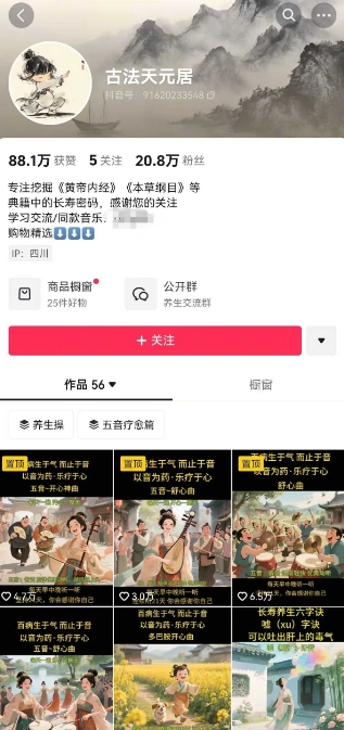 古法五音养生教程,五音疗愈的视频的制作方法,2-4小时就能学会,作者10天涨粉10W-蘑菇资源宝库