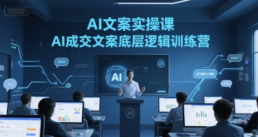 AI文案实操课，AI成交文案底层逻辑训练营-灼光资源宝库