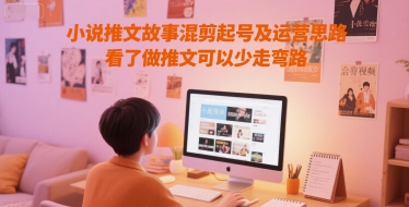 小说推文故事混剪起号及运营思路，看了做推文可以少走弯路-灼光资源宝库
