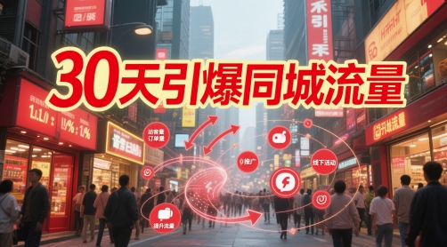30天引爆同城流量：团购篇 认知篇 流量篇 来客篇 达人篇 老板人设IP篇 投流篇-灼光资源宝库