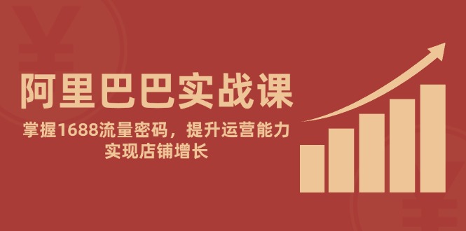 阿里巴巴实战课：掌握1688流量密码，提升运营能力，实现店铺增长-灼光资源宝库