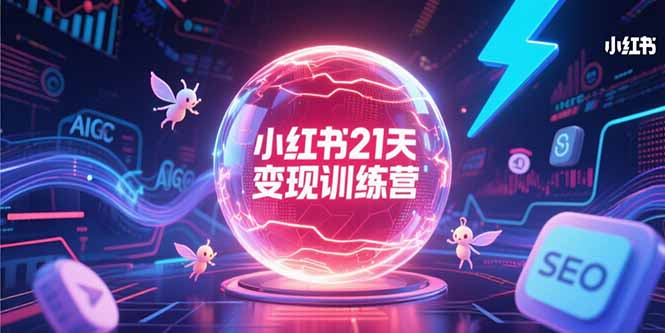 小红书21天变现训练营，AIGC工具高效应用，SEO优化核心技巧-灼光资源宝库
